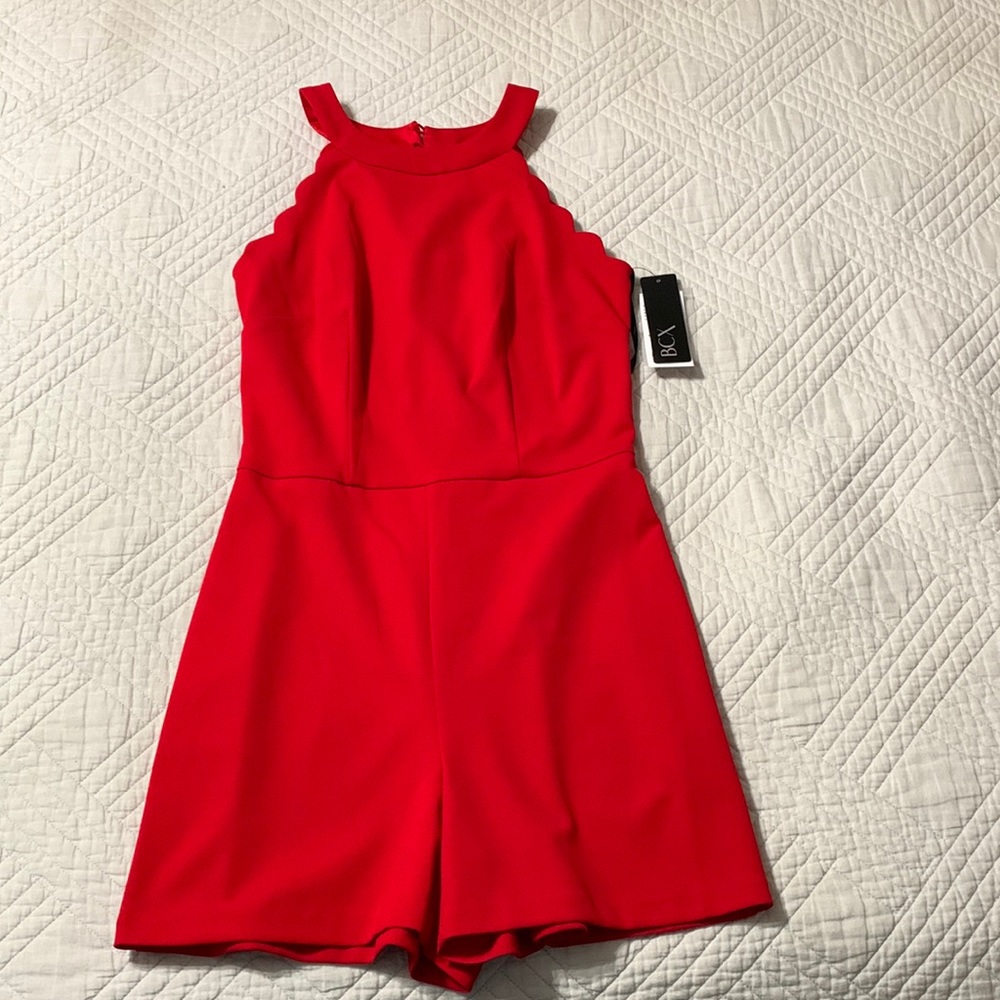 BCX Red Romper, Size 3, brand new!!